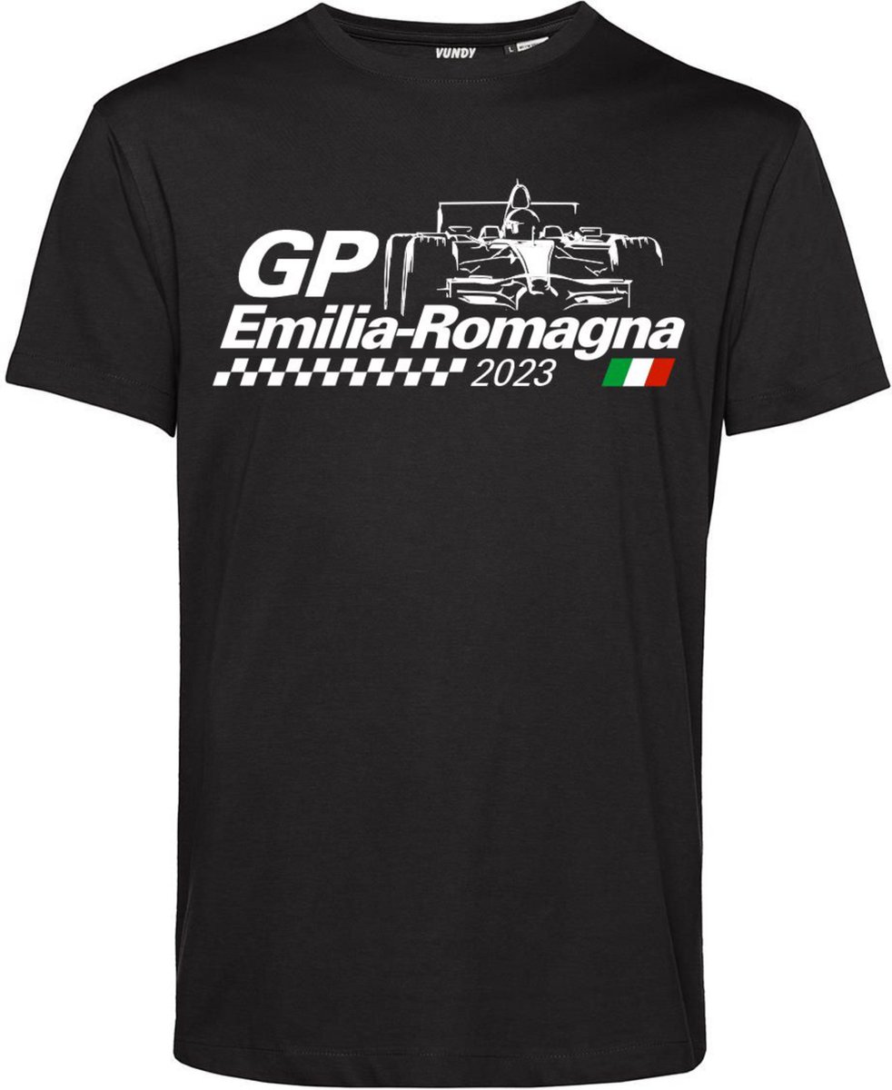 T-shirt GP Emilia Romagna 2023 | Formule 1 fan | Max Verstappen / Red Bull racing supporter | GP Rome | Zwart | maat 4XL